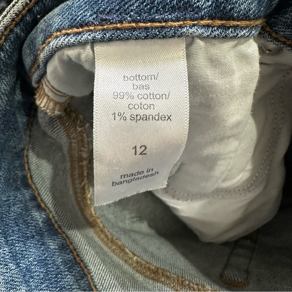 Maurices Women’s 12 Distressed Medium Wash Denim Skirt - Picture 4 of 4